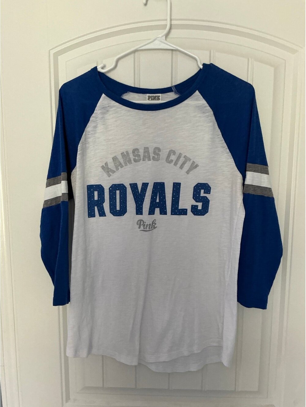 Victoria’s Secret PINK Kansas City Royals raglan Tee Size Medium